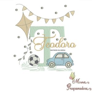 Matriz de Bordado Nome Teodoro