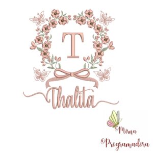 Matriz de Bordado Nome Thalita