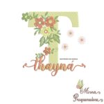 Matriz de Bordado - Nome Thayná