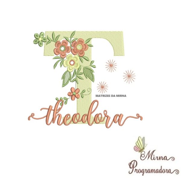 Matriz de Bordado - Nome Theodora