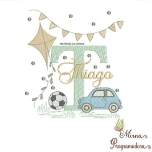 Matriz de Bordado Nome Thiago