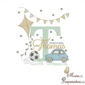 Matriz de Bordado Nome Thomas