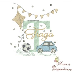 Matriz de Bordado Nome Tiago