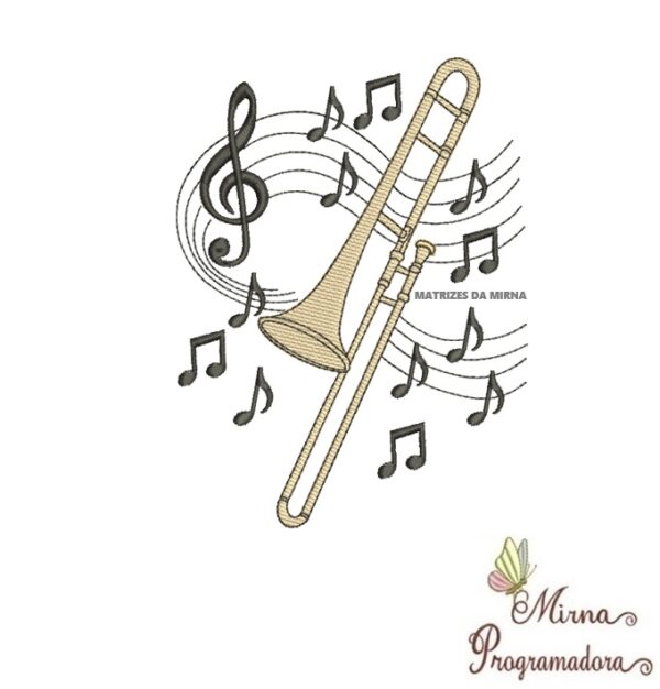 Matriz de Bordado Coleção Instrumentos Musicais / Coleção Calices / Coleção Nomes Moldura Ursinhos - Imagem 22