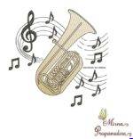 Matriz de Bordado Coleção Instrumentos Musicais / Coleção Calices / Coleção Nomes Moldura Ursinhos - Imagem 26