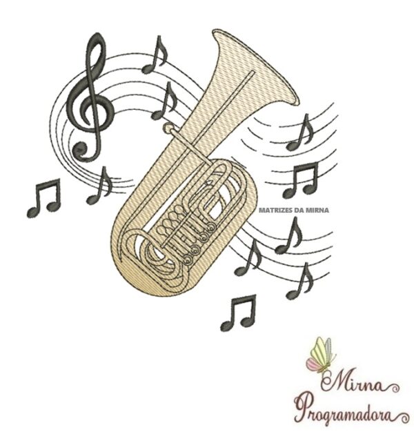 Matriz de Bordado Coleção Instrumentos Musicais / Coleção Calices / Coleção Nomes Moldura Ursinhos - Imagem 26