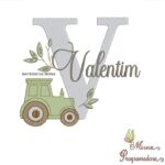 Matriz de Bordado Nome Valentim