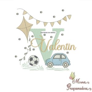 Matriz de Bordado Nome Valentin