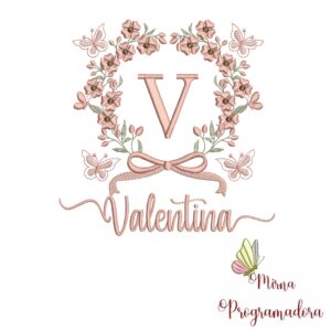 Matriz de Bordado Nome Valentina