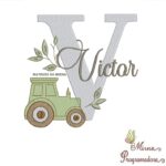 Matriz de Bordado Nome Victor