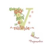 Matriz de Bordado - Nome Victória