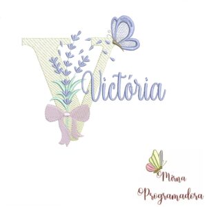 Matriz de Bordado - Nome Victória