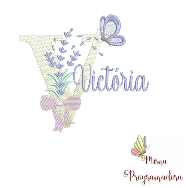 Matriz de Bordado - Nome Victória