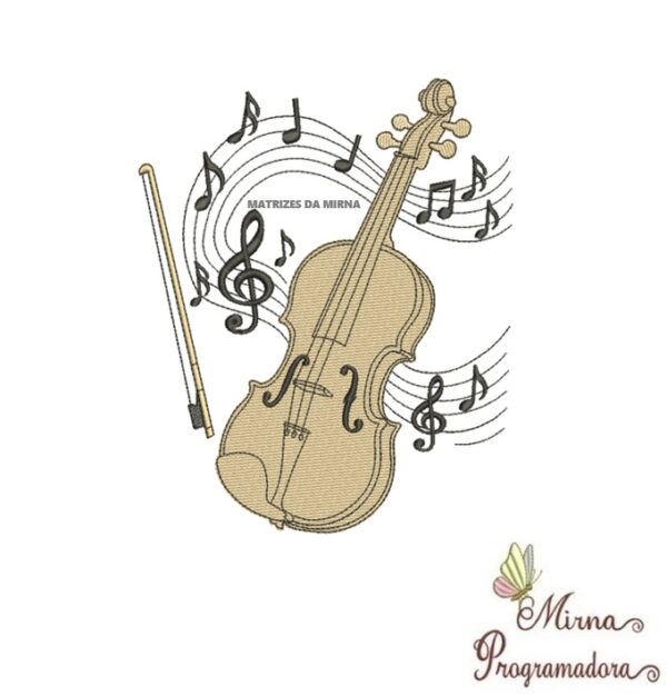 Matriz de Bordado Coleção Instrumentos Musicais / Coleção Calices / Coleção Nomes Moldura Ursinhos - Imagem 33