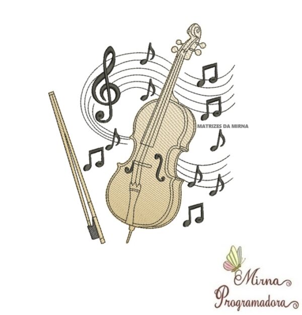 Matriz de Bordado Coleção Instrumentos Musicais / Coleção Calices / Coleção Nomes Moldura Ursinhos - Imagem 25