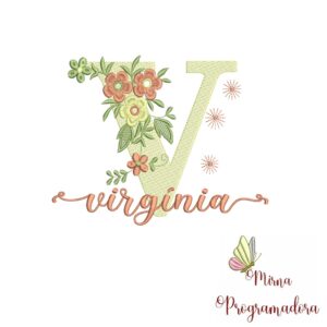 Matriz de Bordado - Nome Virgínia