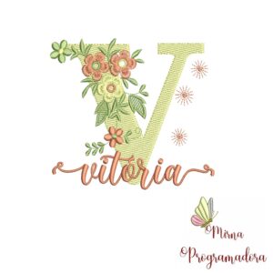Matriz de Bordado - Nome Vitória