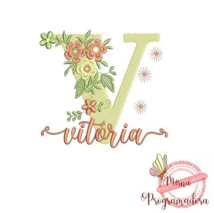 Matriz de Bordado - Nome Vitória