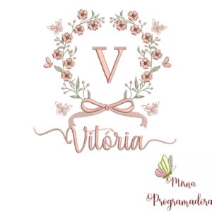 Matriz de Bordado Nome Vitória