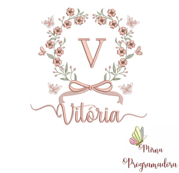 Matriz de Bordado Nome Vitória