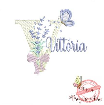 Matriz de Bordado - Nome Vittória
