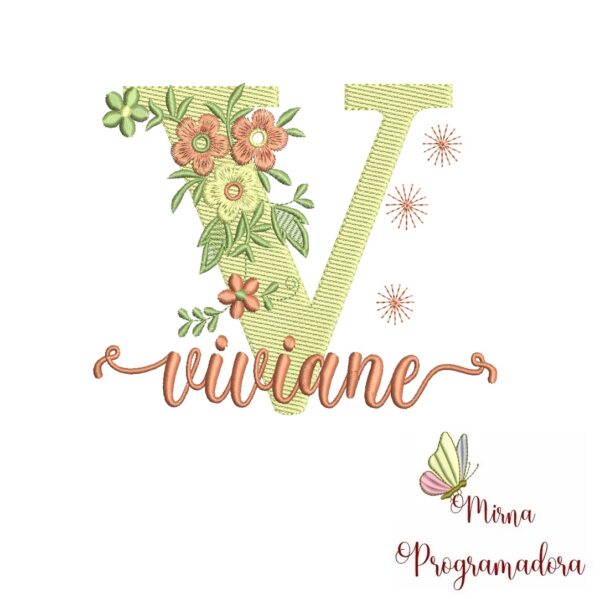 Matriz de Bordado - Nome Viviane