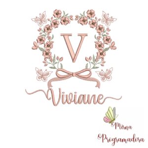 Matriz de Bordado Nome Viviane