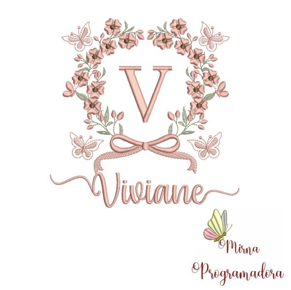 Matriz de Bordado Nome Viviane