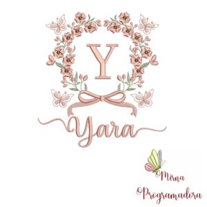 Matriz de Bordado Nome Yara