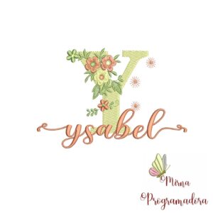 Matriz de Bordado - Nome Ysabel