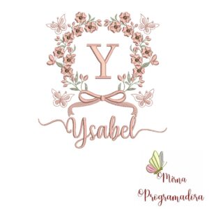 Matriz de Bordado Nome Ysabel