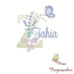 Matriz de Bordado - Nome Zahia
