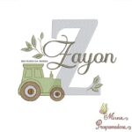 Matriz de Bordado Nome Zayon