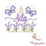 Matriz de Bordado Jardim Lavanda Aila