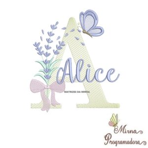 Matriz de Bordado - Nome Alice