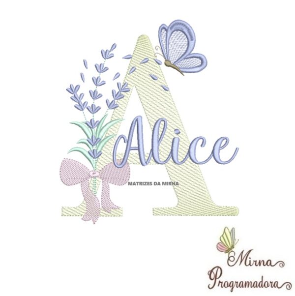 Matriz de Bordado - Nome Alice