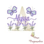 Matriz de Bordado Jardim Lavanda Alyssa