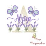 Matriz de Bordado Jardim Lavanda Alzira