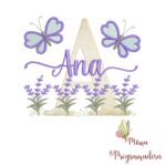 Matriz de Bordado Jardim Lavanda Ana