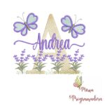 Matriz de Bordado Jardim Lavanda Andrea
