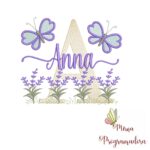 Matriz de Bordado Jardim Lavanda Anna