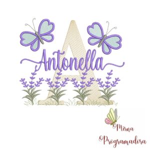 Matriz de Bordado Jardim Lavanda Antonella