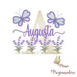 Matriz de Bordado Jardim Lavanda Augusta