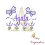 Matriz de Bordado Jardim Lavanda Ayala