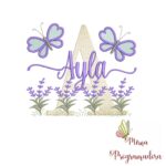Matriz de Bordado Jardim Lavanda Ayla