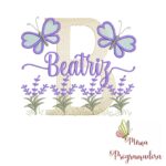 Matriz de Bordado Jardim Lavanda Beatriz