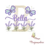 Matriz de Bordado Jardim Lavanda Bella