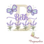 Matriz de Bordado Jardim Lavanda Beth