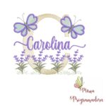 Matriz de Bordado Jardim Lavanda Carolina