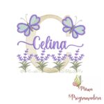 Matriz de Bordado Jardim Lavanda Celina